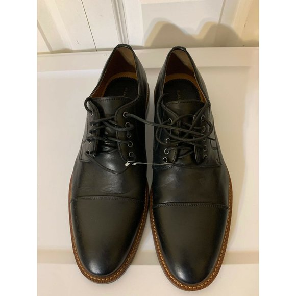 Blake McKay Men\'s Sz 8.5 Cap Toe Oxford‎ Black Dress Shoe main image 8